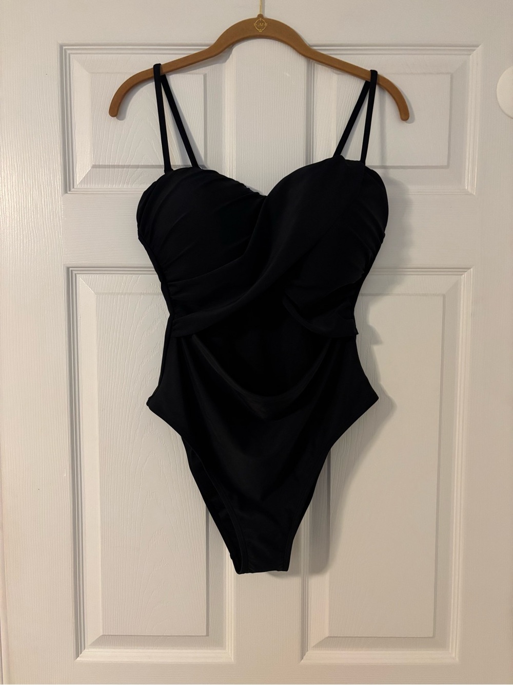 Cupshe  Cutout Removable Strap One Piece Swimsuit Women’s Large Black NWT